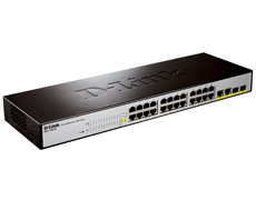 DES-1100-26   EasySmart  24  10/100Base-TX + 2 - 10/100/1000BASE-T/SFP (1000Mbps)